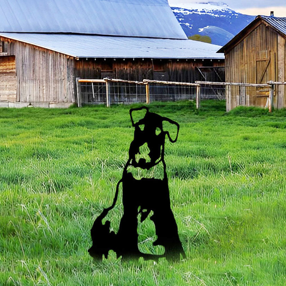 Airedale Terrier Metal Silhouette