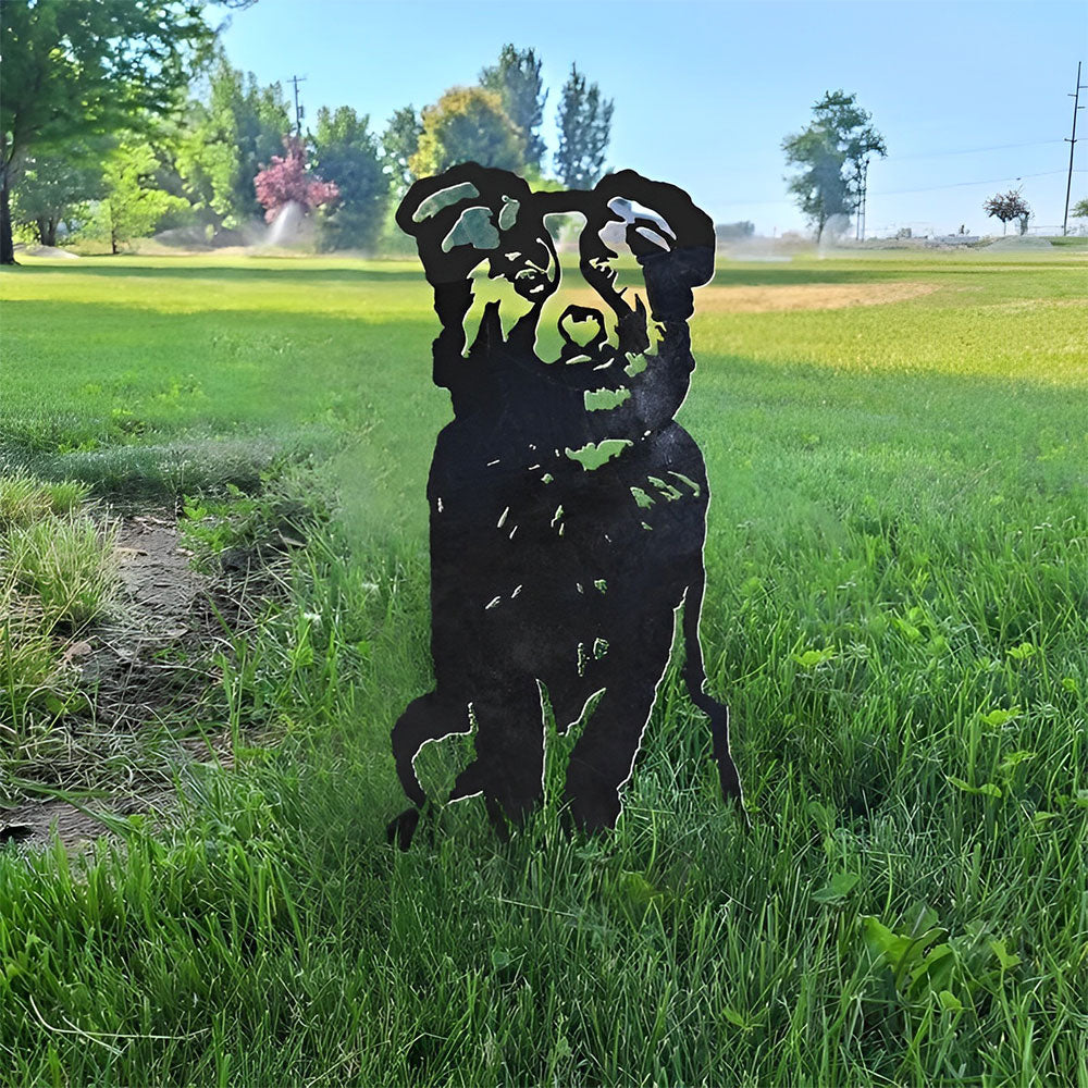 Australian Shepherd Metal Silhouette