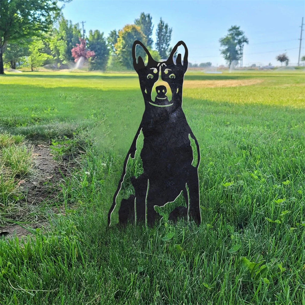 Basenji Metal Silhouette