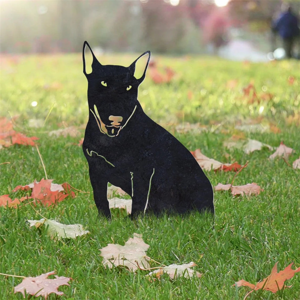 Bull Terrier Metal Silhouette