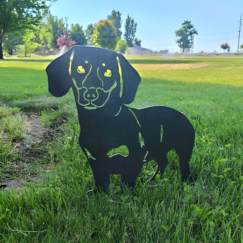 Dachshund Metal Silhouette