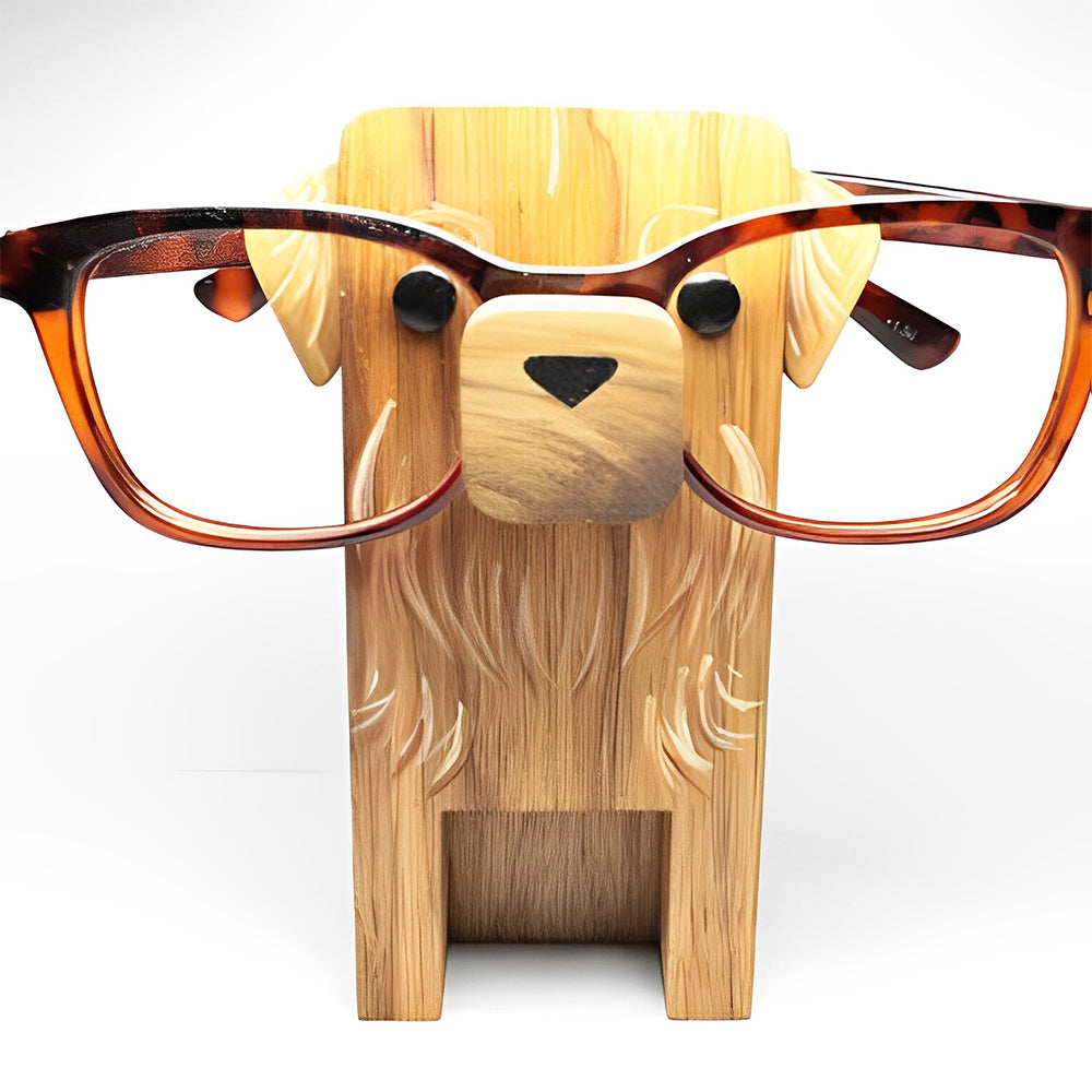 Wooden Cartoon Dog A Eyeglass Holder