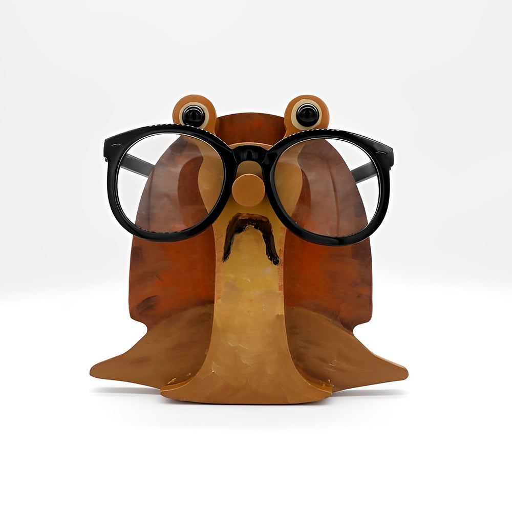 Wooden Cartoon Snails Eyeglass Holder