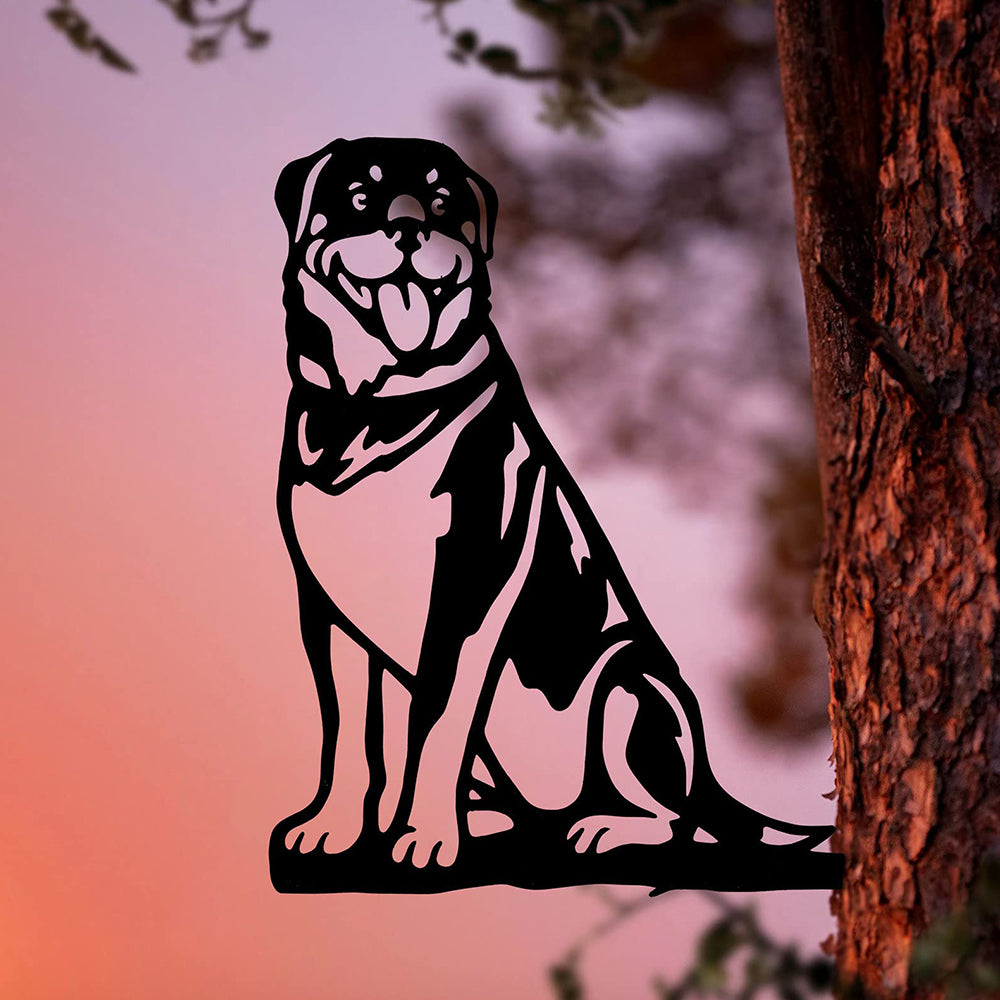 Rottweiler Farm Outdoor Metal Garden Art