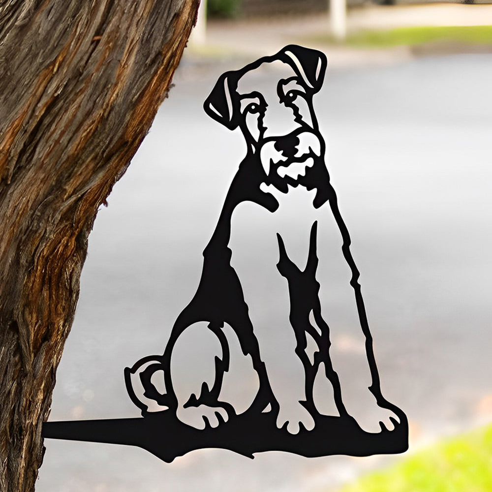 Terrier Farm Outdoor Metal Garden Art