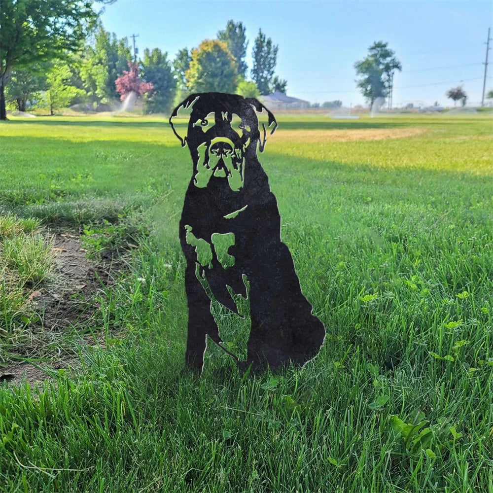 Mastiff Metal Silhouette