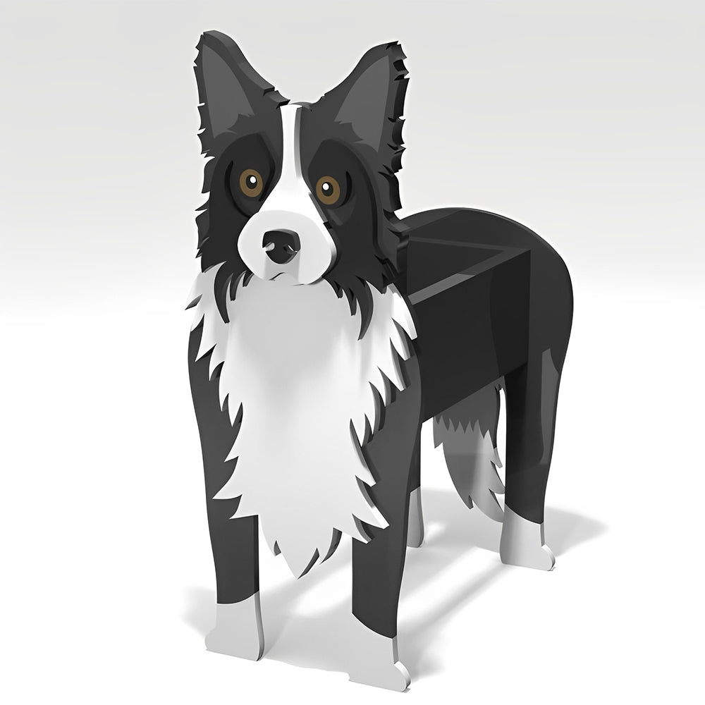 Border Collie Planter