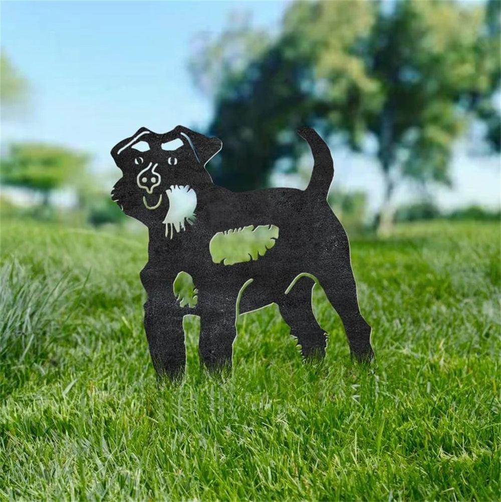 Schnauzer Metal Silhouette